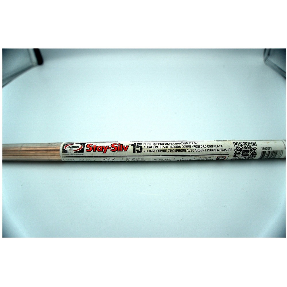Harris Stay-Silv 15 Brazing Alloy .050 x 1/8 28 Sticks 15620F1